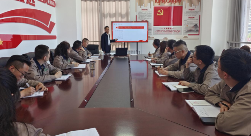 恪守“六大紀(jì)律” 筑牢思想根基——集團(tuán)黨委委員、紀(jì)委書(shū)記赴朝物開(kāi)投公司黨支部講授專題黨課
