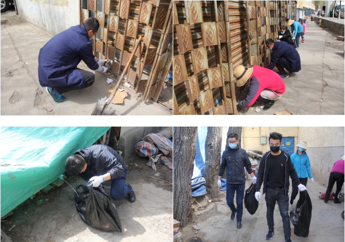 中共青海省第三建筑工程有限公司支部委員會(huì)開展“黨旗領(lǐng)航，愛衛(wèi)同行”主題黨日活動(dòng)